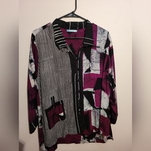 100% Rayon Blue Sky Blouse